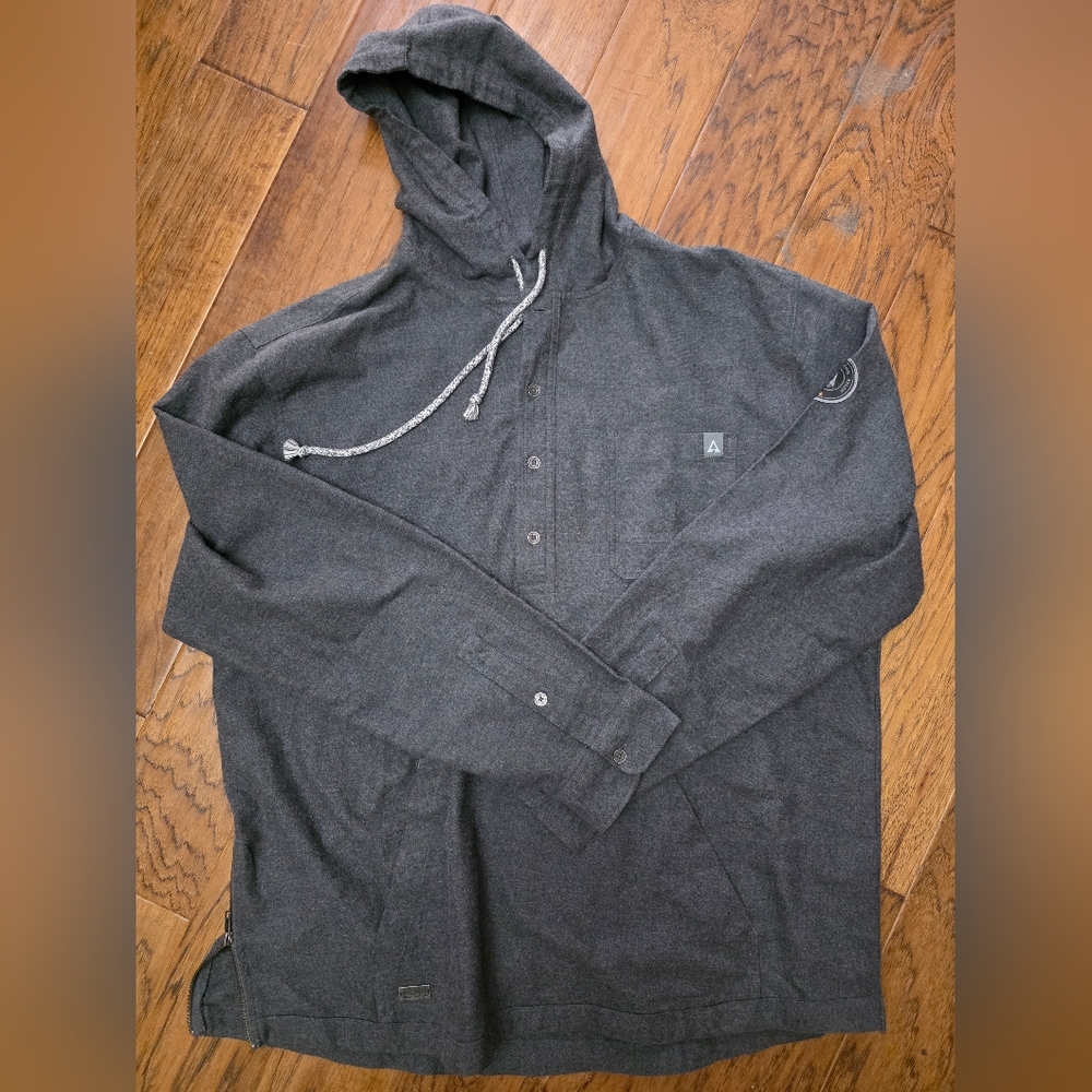 Ascend Charcoal Hooded Pull over sz XL